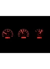 Dakota Digital VHX System Black Alloy Face Red Display for 1970-1972 Chevrolet Chevelle El Camino                                     - VHX-70C-CVL-K-R - Image 2