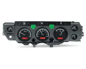 Dakota Digital VHX System Black Alloy Face Red Display for 1970-1972 Chevrolet Chevelle El Camino