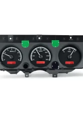Dakota Digital VHX System Black Alloy Face Red Display for 1970-1972 Chevrolet Chevelle El Camino                                     - VHX-70C-CVL-K-R - Image 3