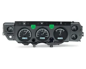 Dakota Digital VHX System Black Alloy Face White Display for 1970-1972 Chevrolet Chevelle El Camino