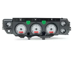 Dakota Digital VHX-70C-CVL-S-R VHX System Silver Alloy Face Red Display for 1970-1972 Chevrolet Chevelle El Camino