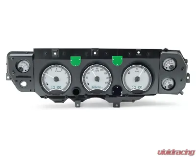 Dakota Digital VHX System Silver Alloy Face White Display for Chevrolet Chevelle El Camino 1970-1972 - VHX-70C-CVL-S-W