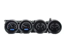 Dakota Digital VHX-70D-CLG-K-B VHX System Black Alloy Face Blue Display Dodge Challenger 1970-1974