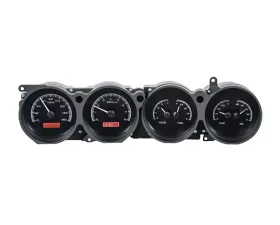 Dakota Digital VHX-70D-CLG-K-R System Black Alloy Face Red Display Dodge Challenger 1970-1974