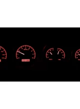 Dakota Digital VHX System Silver Alloy Face Red Display for 1970-1974 Dodge Challenger E-Body                                     - VHX-70D-CLG-S-R - Image 2