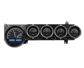 Dakota Digital VHX-70D-STD-K-B VHX System Black Alloy Face Blue Display Dodge Challenger 1970-1974