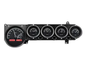 Dakota Digital VHX-70D-STD-K-R System Black Alloy Face Red Display Dodge Challenger 1970-1974