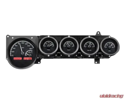 Dakota Digital VHX-70D-STD-K-R System Black Alloy Face Red Display Dodge Challenger 1970-1974 - VHX-70D-STD-K-R