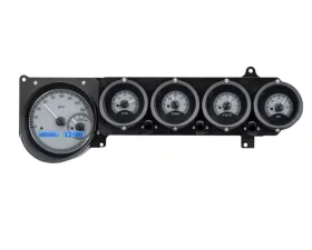 Dakota Digital VHX-70D-STD-S-B System Silver Alloy Face Blue Display Dodge Challenger 1970-1974