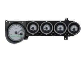 Dakota Digital VHX System Silver Alloy Face White Display for 1970-1974 Dodge Challenger E-Body