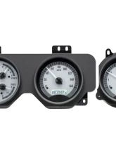 Dakota Digital VHX System Silver Alloy Face White Display for 1970-1972 Pontiac GTO                                     - VHX-70P-GTO-S-W - Image 3
