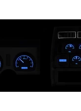 Dakota Digital VHX System Digital Clock Black Alloy Face Blue Display for Chevrolet Corvette 1978-1982                                     - VHX-78C-VET-K-B - Image 2