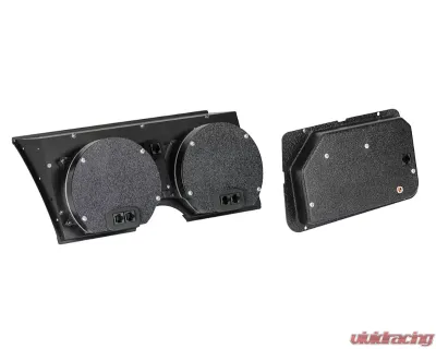 Dakota Digital VHX System Digital Clock Black Alloy Face White Display for 1978-1982 Corvette - VHX-78C-VET-K-W