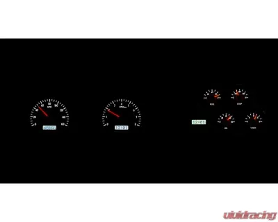 Dakota Digital VHX System Digital Clock Silver Alloy Face White Display for 1978-1982 Chevrolet Corvette - VHX-78C-VET-S-W