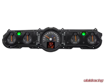 Dakota Digital RTX Instrument System for Ford Mustang GT 1965-1966, Black - RTX-65F-MUS-X