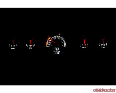 Dakota Digital RTX Instrument System for Ford Mustang GT 1965-1966, Black - RTX-65F-MUS-X