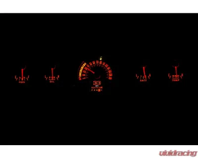 Dakota Digital RTX Instrument System for Ford Mustang GT 1965-1966, Black - RTX-65F-MUS-X