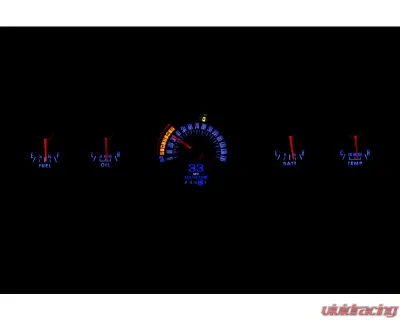 Dakota Digital RTX Instrument System for Ford Mustang GT 1965-1966, Black - RTX-65F-MUS-X