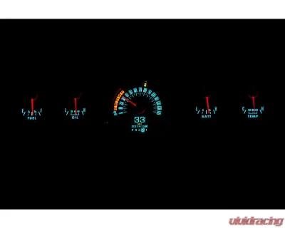 Dakota Digital RTX Instrument System for Ford Mustang GT 1965-1966, Black - RTX-65F-MUS-X