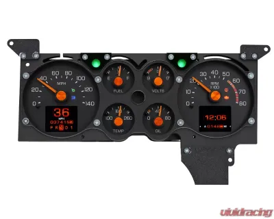 Dakota Digital RTX Instrument System for 1978-1987 Chevrolet Monte Carlo, Black Finish - RTX-78C-MC-X