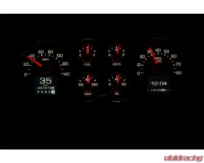 Dakota Digital RTX Instrument System for 1978-1987 Chevrolet Monte Carlo, Black Finish - RTX-78C-MC-X