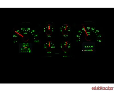 Dakota Digital RTX Instrument System for 1978-1987 Chevrolet Monte Carlo, Black Finish - RTX-78C-MC-X