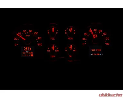 Dakota Digital RTX Instrument System for 1978-1987 Chevrolet Monte Carlo, Black Finish - RTX-78C-MC-X