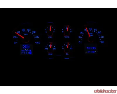 Dakota Digital RTX Instrument System for 1978-1987 Chevrolet Monte Carlo, Black Finish - RTX-78C-MC-X