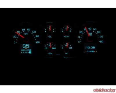 Dakota Digital RTX Instrument System for 1978-1987 Chevrolet Monte Carlo, Black Finish - RTX-78C-MC-X