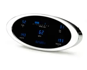 Dakota Digital 5-Gauge Ion VFD System Chrome Blue for Universal Fitment