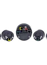 Dakota Digital VHX-1050-K-R 5-Piece Round Universal Gauge System Black Alloy Red Display                                     - VHX-1050-K-R - Image 2