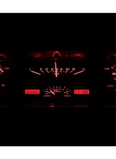 Dakota Digital VHX-60F-FAL-S-R VHX System Silver Alloy Face Red Display Ford Falcon 1960-1963                                     - VHX-60F-FAL-S-R - Image 2