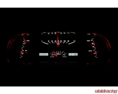 Dakota Digital VHX-60F-FAL-K-W VHX System Black Alloy Face White Display Ford Falcon 1960-1963 - VHX-60F-FAL-K-W