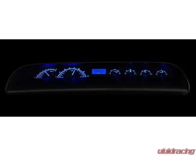 Dakota Digital VHX-63C-IMP-K-B VHX System Black Alloy Face Blue Display Chevrolet Impala 1963-1964 - VHX-63C-IMP-K-B
