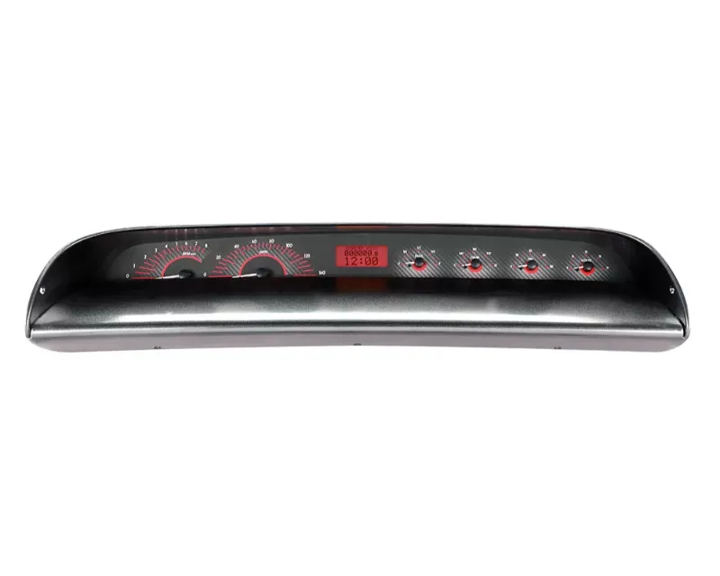 Dakota Digital VHX System Carbon Fiber Style Face Red Display Chevrolet Impala 1963-1964 - VHX-63C-IMP-C-R