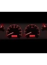 Dakota Digital VHX System Black Alloy Face Red Display for 1964-1966 Chevrolet Pickup                                     - VHX-64C-PU-K-R - Image 2