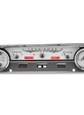 Dakota Digital VHX System Silver Alloy Face Red Display for 1964-1965 Ford Falcon Mustang                                     - VHX-64F-FAL-S-R - Image 3