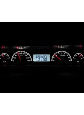 Dakota Digital VHX System Silver Alloy Face White Display for 1966-1967 Chevrolet Nova                                     - VHX-66C-NOV-S-W - Image 2