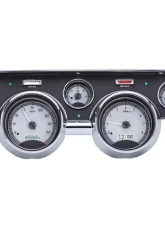 Dakota Digital VHX System Silver Alloy Face White Display for 1967-1968 Ford Mustang                                     - VHX-67F-MUS-S-W - Image 3