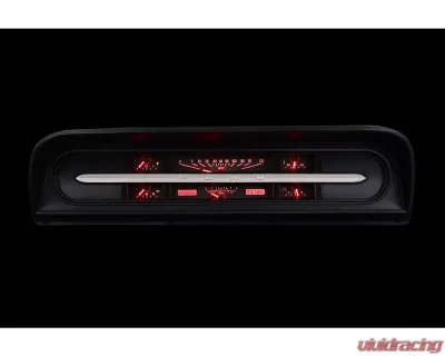 Dakota Digital VHX-67F-PU-K-R Instrument System Black Alloy Red Display Ford Pickup 1967-1972 - VHX-67F-PU-K-R