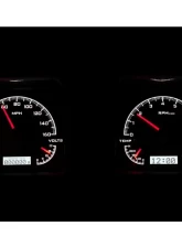 Dakota Digital VHX System Silver Alloy Style Face White Display for 1969 Chevrolet Camaro                                     - VHX-69C-CAM-S-W - Image 2