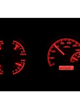 Dakota Digital VHX System Silver Alloy Face Red Display for 1969 Pontiac Firebird                                     - VHX-69P-FIR-S-R - Image 2