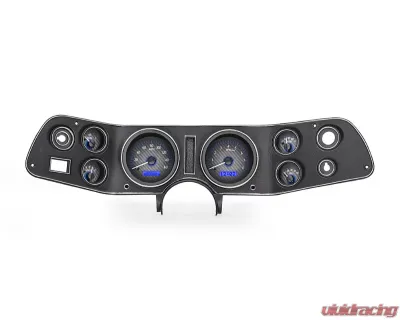 Dakota Digital VHX System Carbon Fiber Style Face Blue