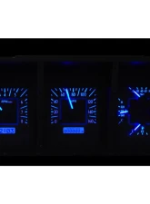 Dakota Digital VHX System Black Alloy Face Blue Display for 1973-1979 Ford Pickup                                     - VHX-73F-PU-K-B - Image 2