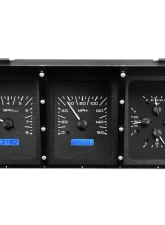 Dakota Digital VHX System Black Alloy Face Blue Display for 1973-1979 Ford Pickup                                     - VHX-73F-PU-K-B - Image 3