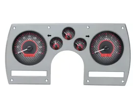 Dakota Digital VHX System Carbon Fiber Face Red Display for 1982-1989 Chevrolet Camaro