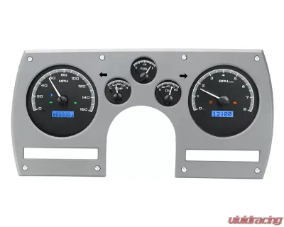 Dakota Digital VHX-82C-CAM-K-B VHX System Black Alloy Face Blue Display Chevrolet Camaro 1982-1989 - VHX-82C-CAM-K-B