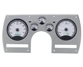 Dakota Digital VHX System Silver Alloy Face White Display for 1982-1989 Chevrolet Camaro