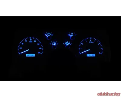 Dakota Digital VHX System Carbon Fiber Face Blue Display for 1990-1992 Chevrolet Camaro - VHX-90C-CAM-C-B