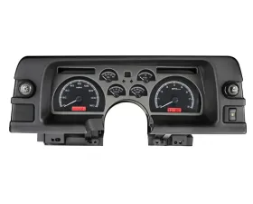 Dakota Digital VHX-90C-CAM-K-R VHX System Black Alloy Face Red Display for 1990-1992 Camaro